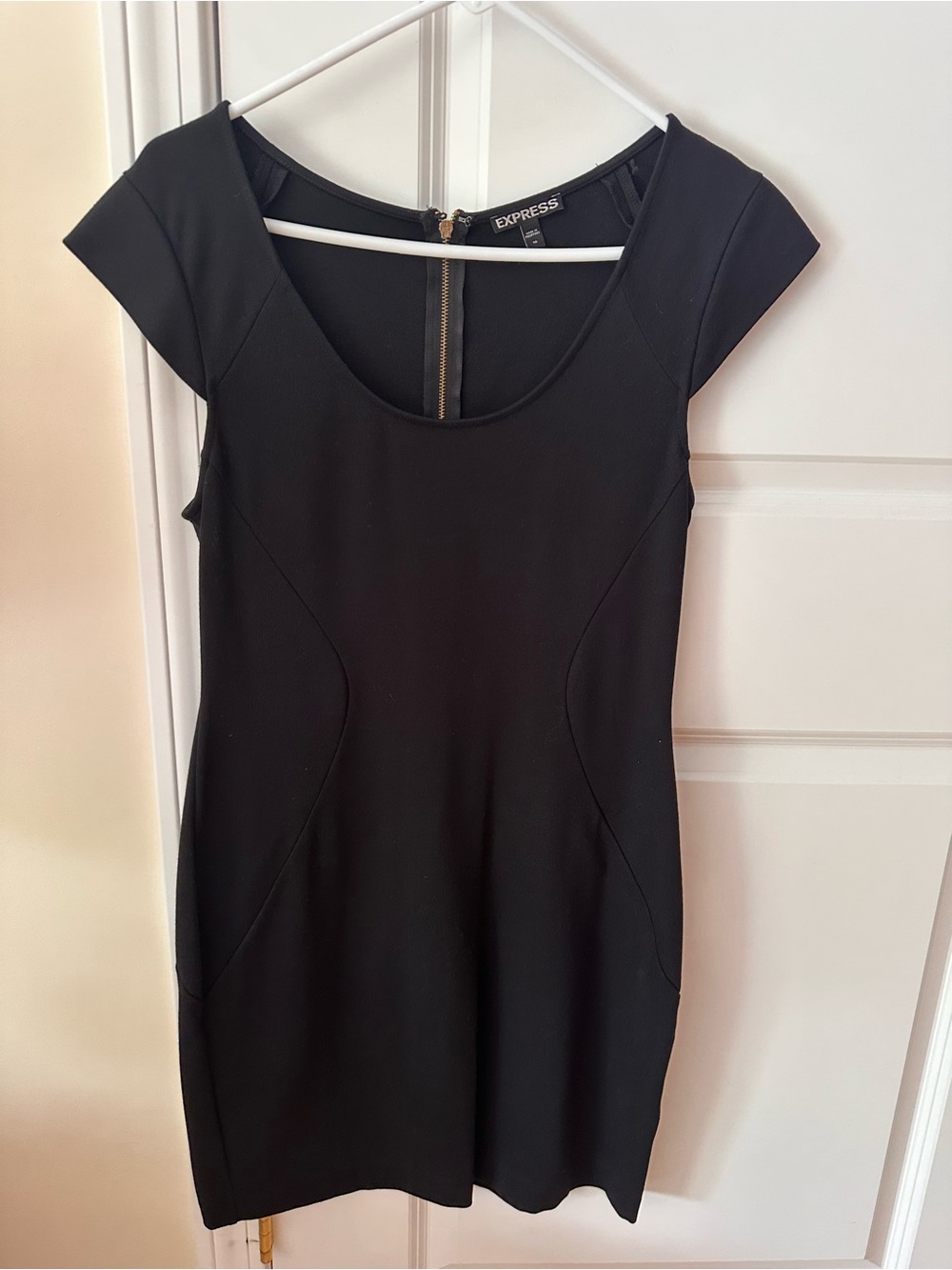 Express Women's Black Scoop Neck Dress